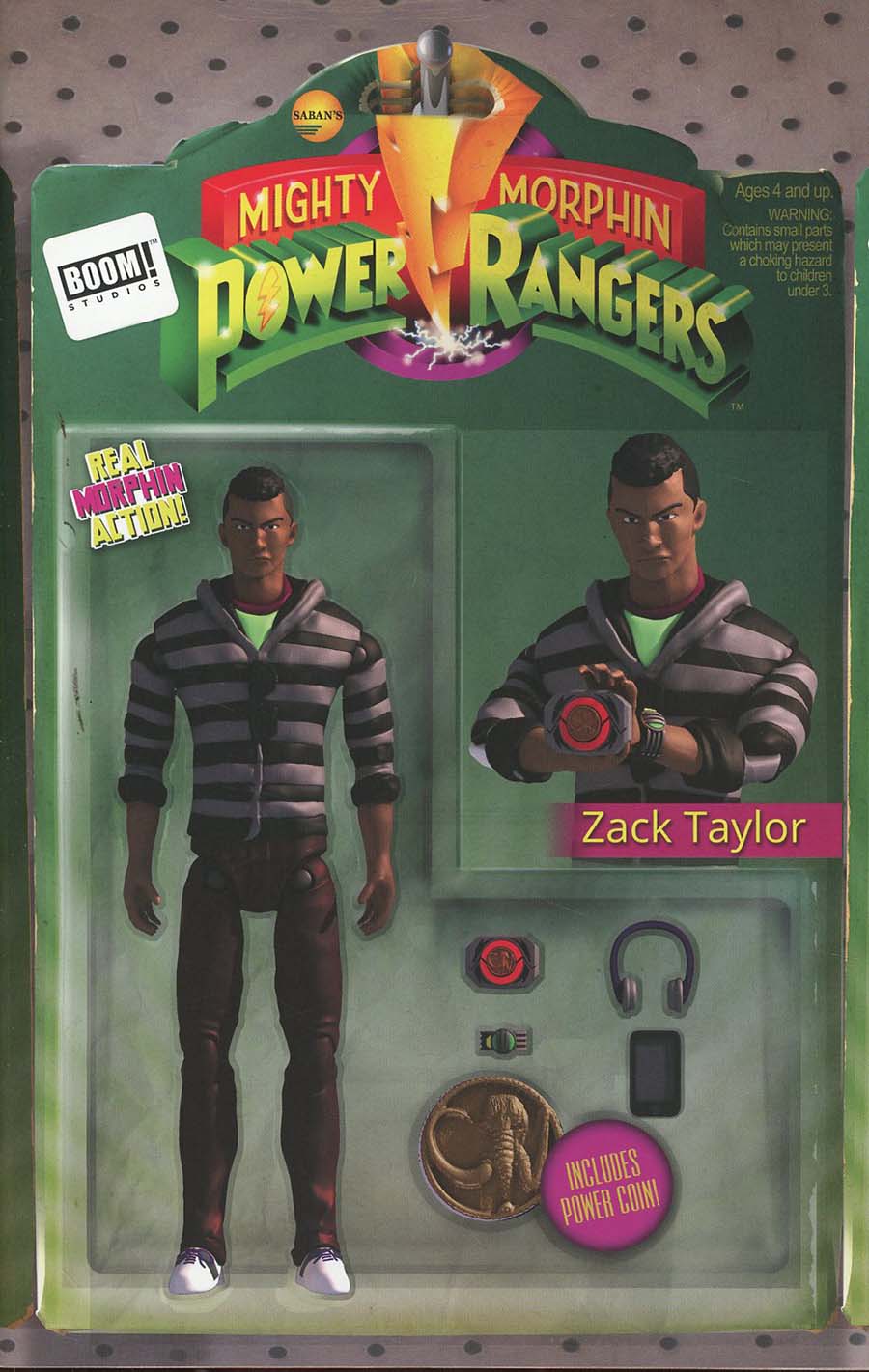 Mighty Morphin Power Rangers (BOOM Studios) #18 Cover B Variant Haskell Mackowski Action Figure Cover