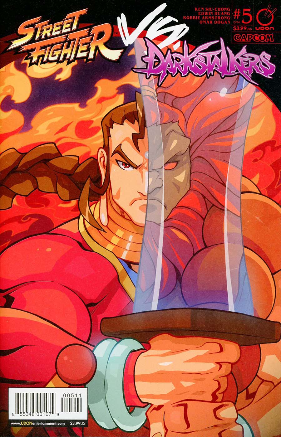 Street Fighter vs Darkstalkers #5 Cover A Regular Edwin Huang Cover