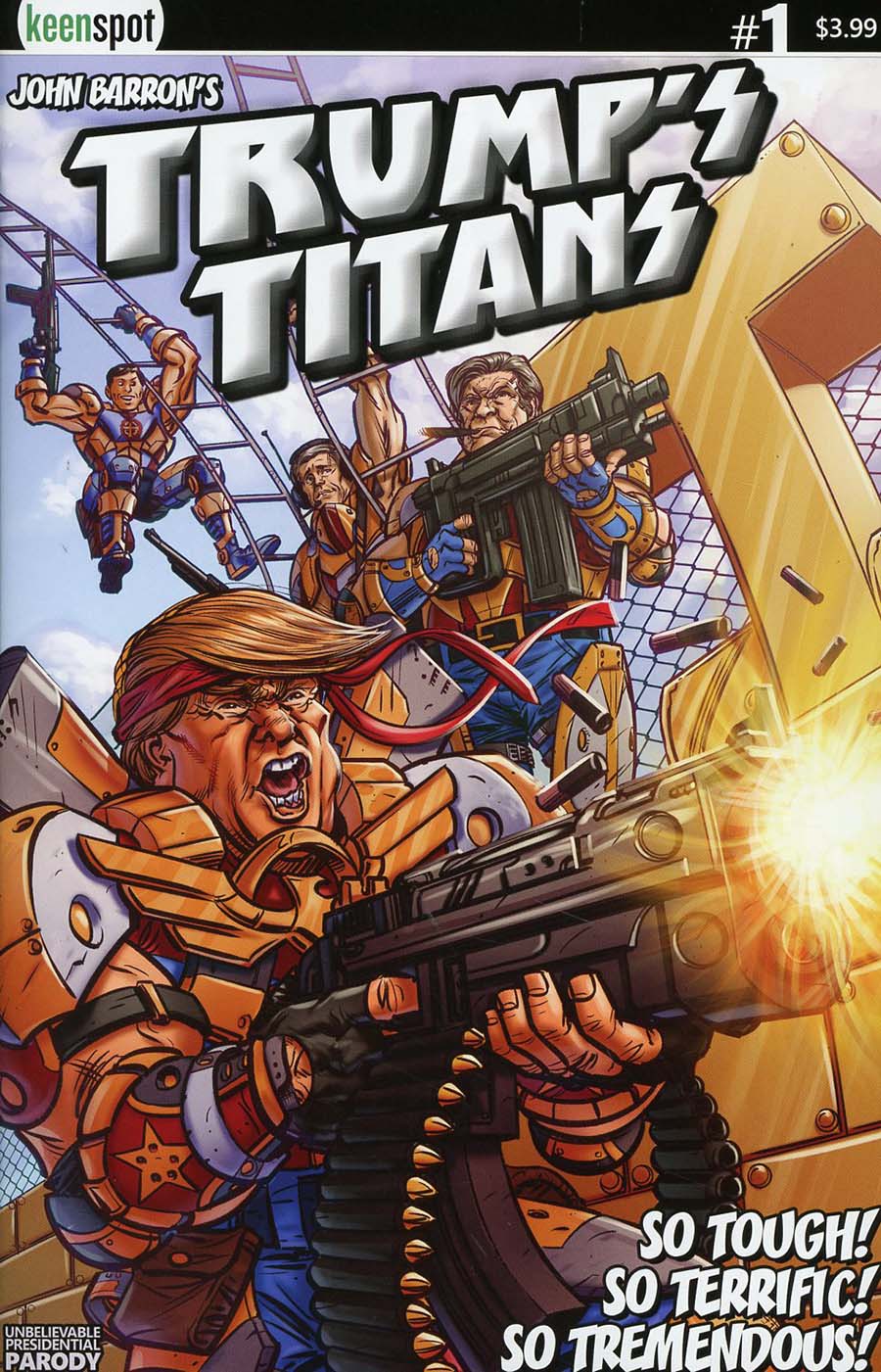 Trumps Titans #1 Cover A Regular Bill Blankenship Terrific Tremendous Cover