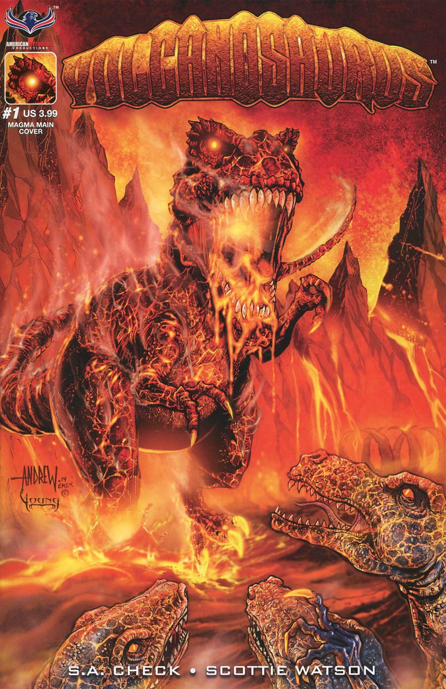 Volcanosaurus #1 Cover A Regular Andrew Mangum Cover