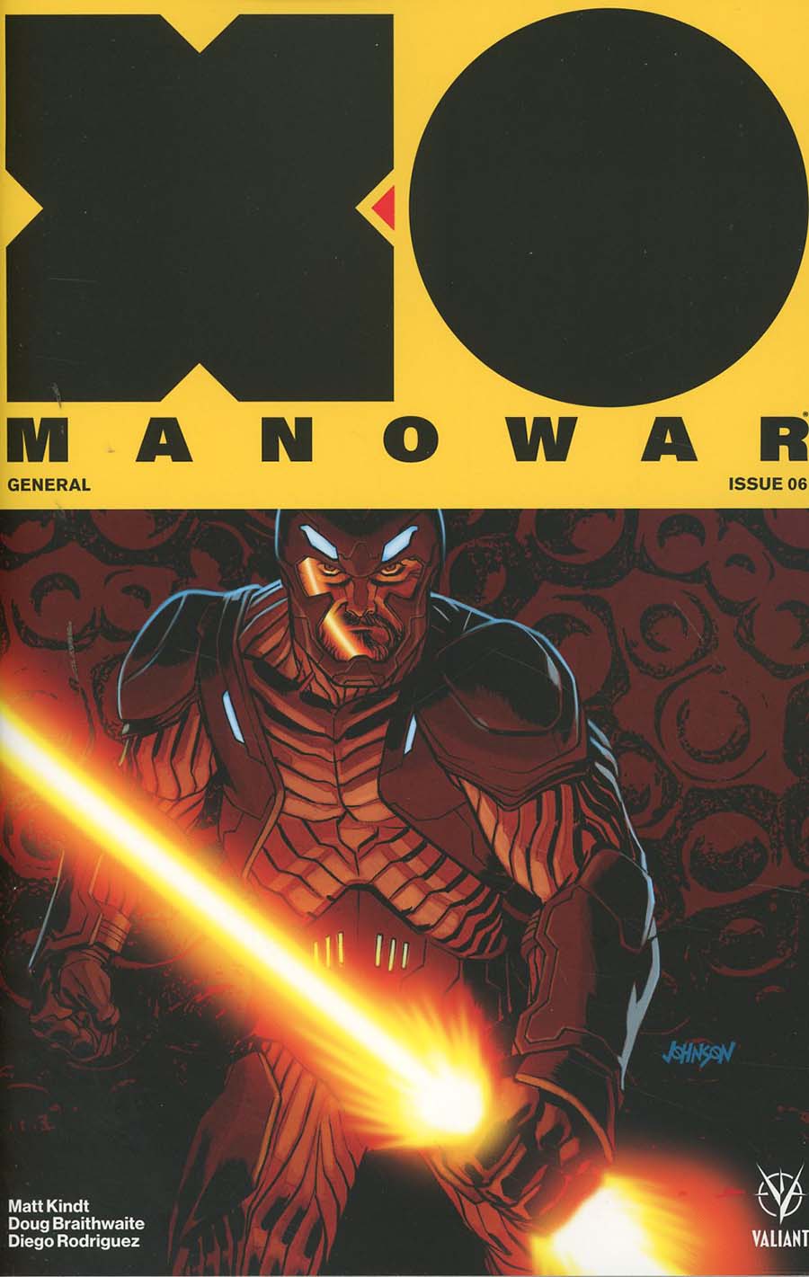 X-O Manowar Vol 4 #6 Cover B Variant Dave Johnson Cover