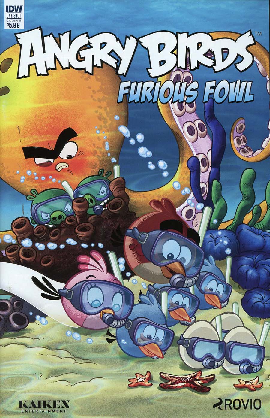 Angry Birds Comics Furious Fowl Cover B Variant Paco Rodriques Cover