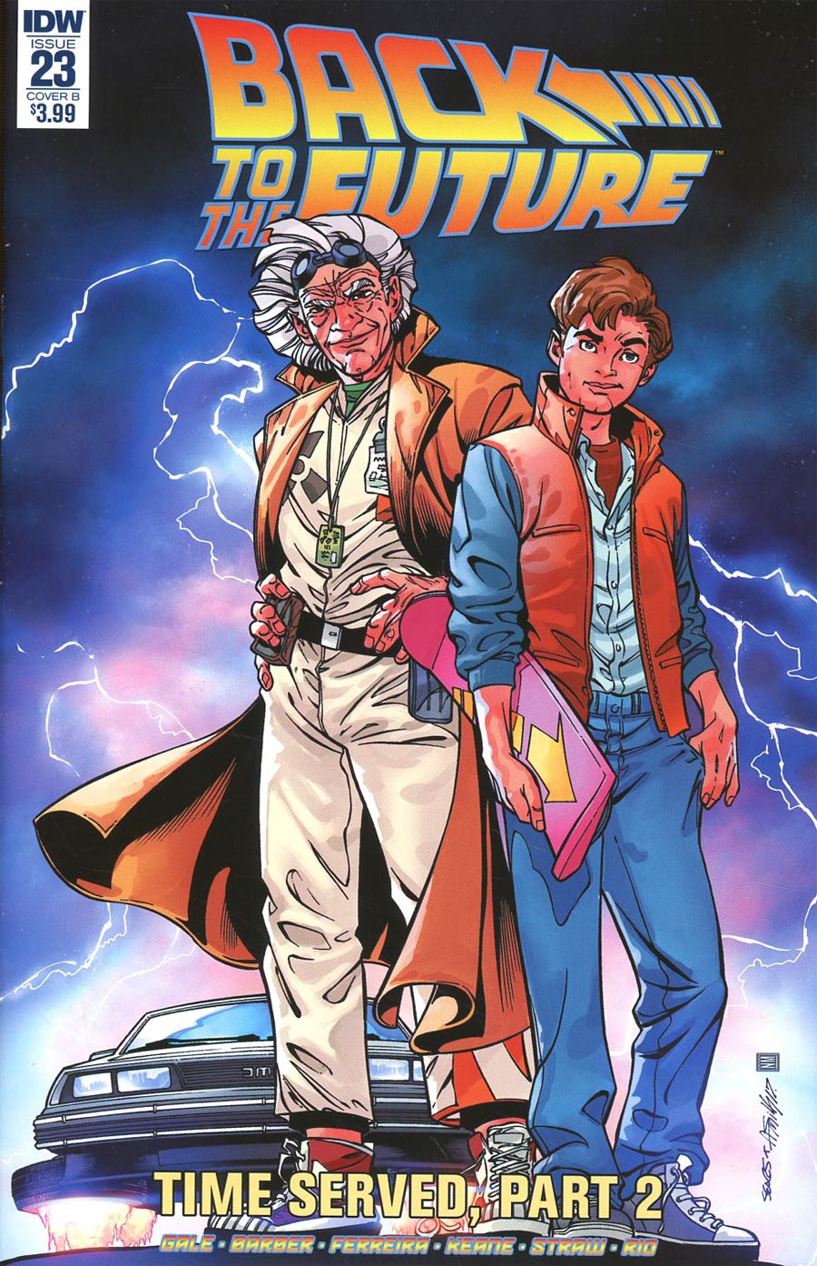 Back To The Future Vol 2 #23 Cover B Variant Bart Sears Cover