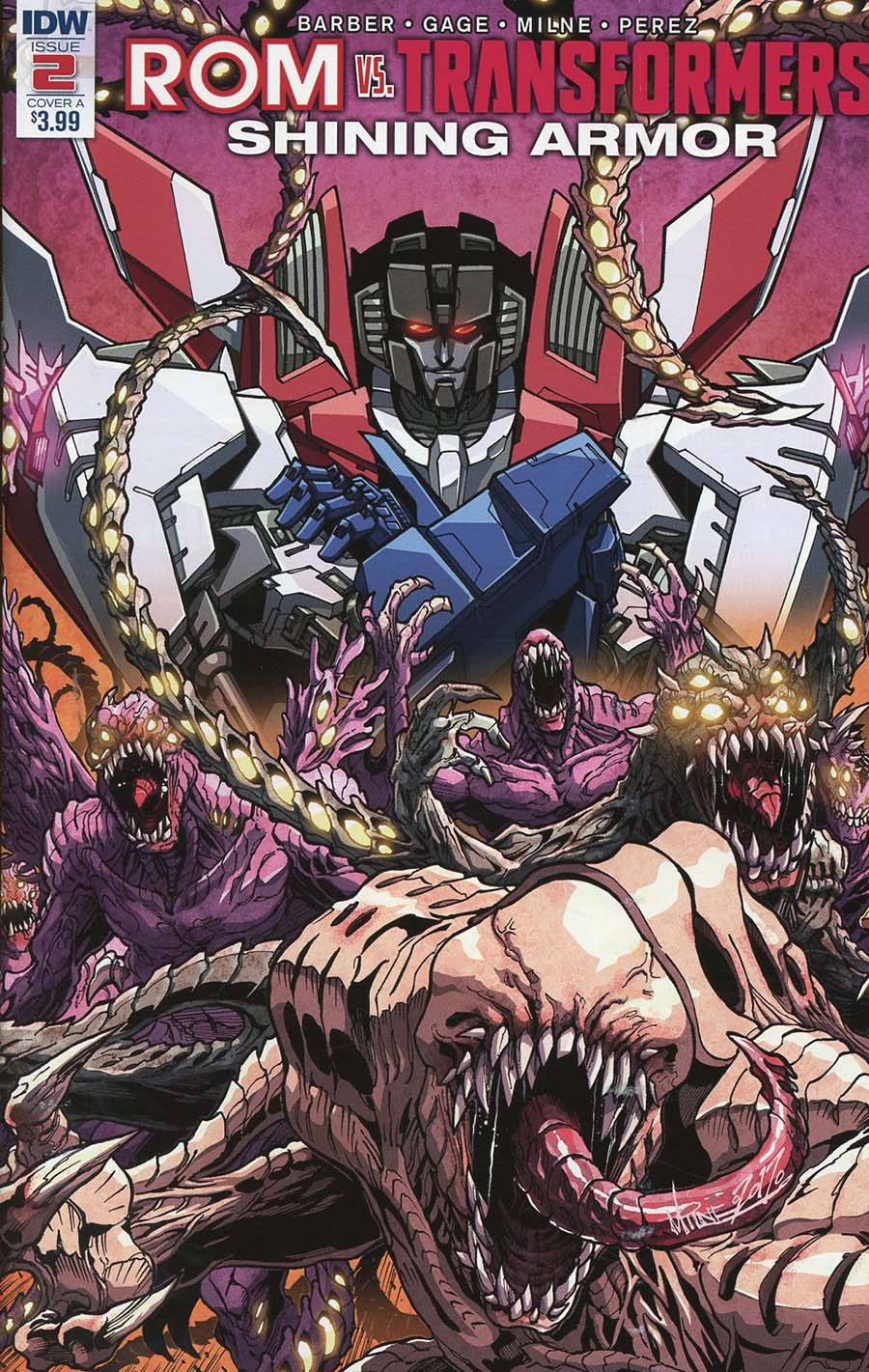 ROM vs Transformers Shining Armor #2 Cover A Regular Alex Milne Cover