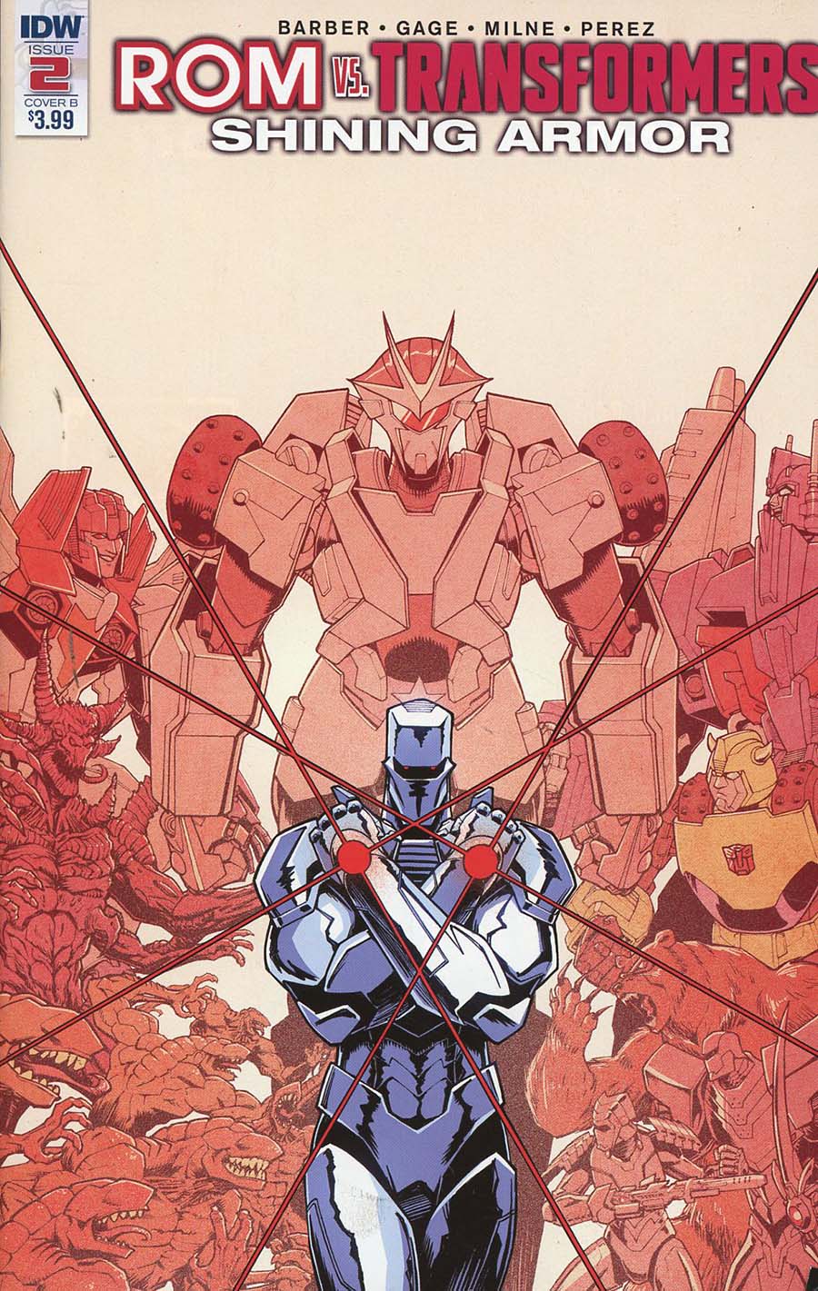 ROM vs Transformers Shining Armor #2 Cover B Variant Nick Roche Cover