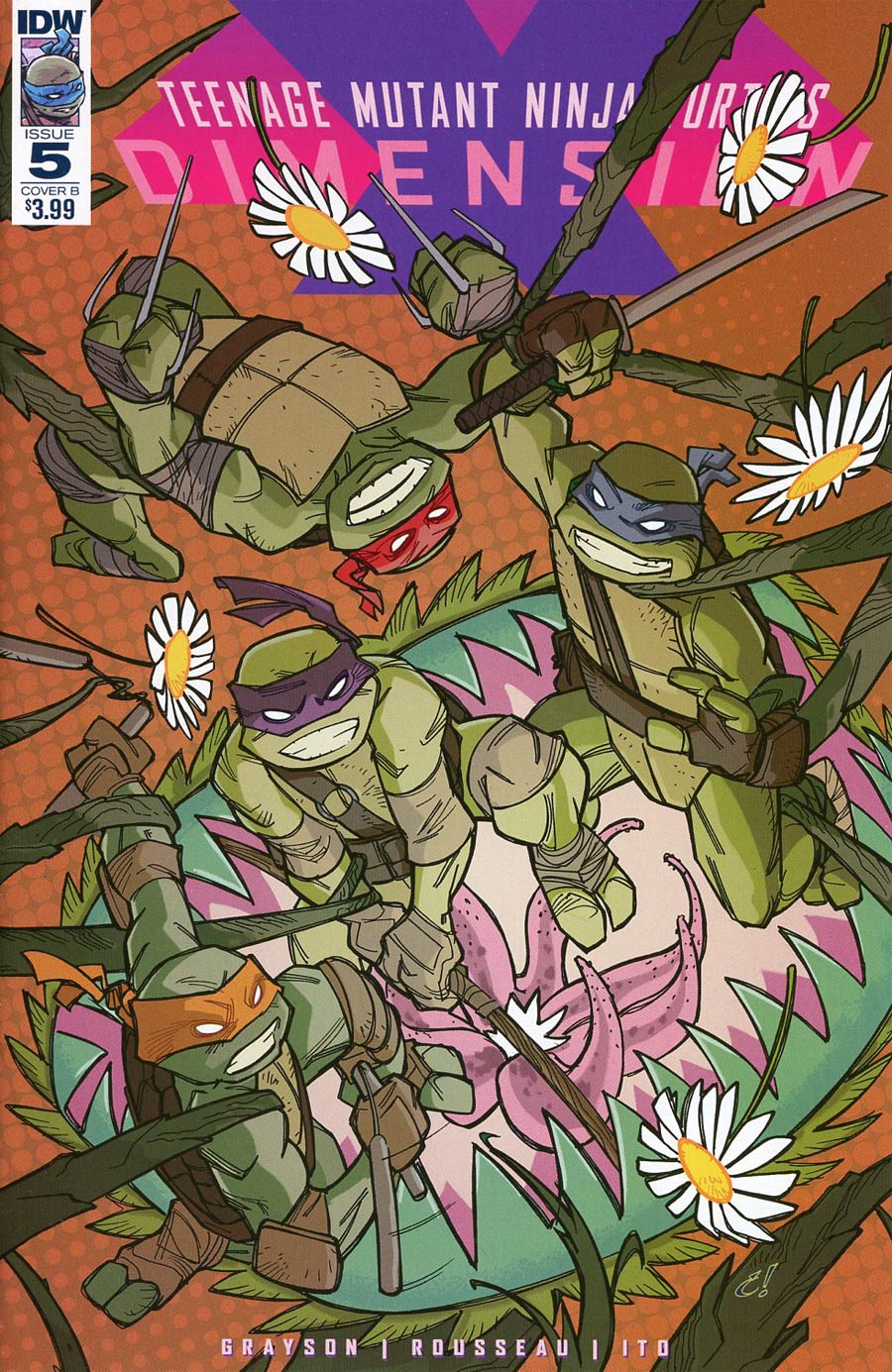 Teenage Mutant Ninja Turtles Dimension X #5 Cover B Variant Craig Rousseau Cover