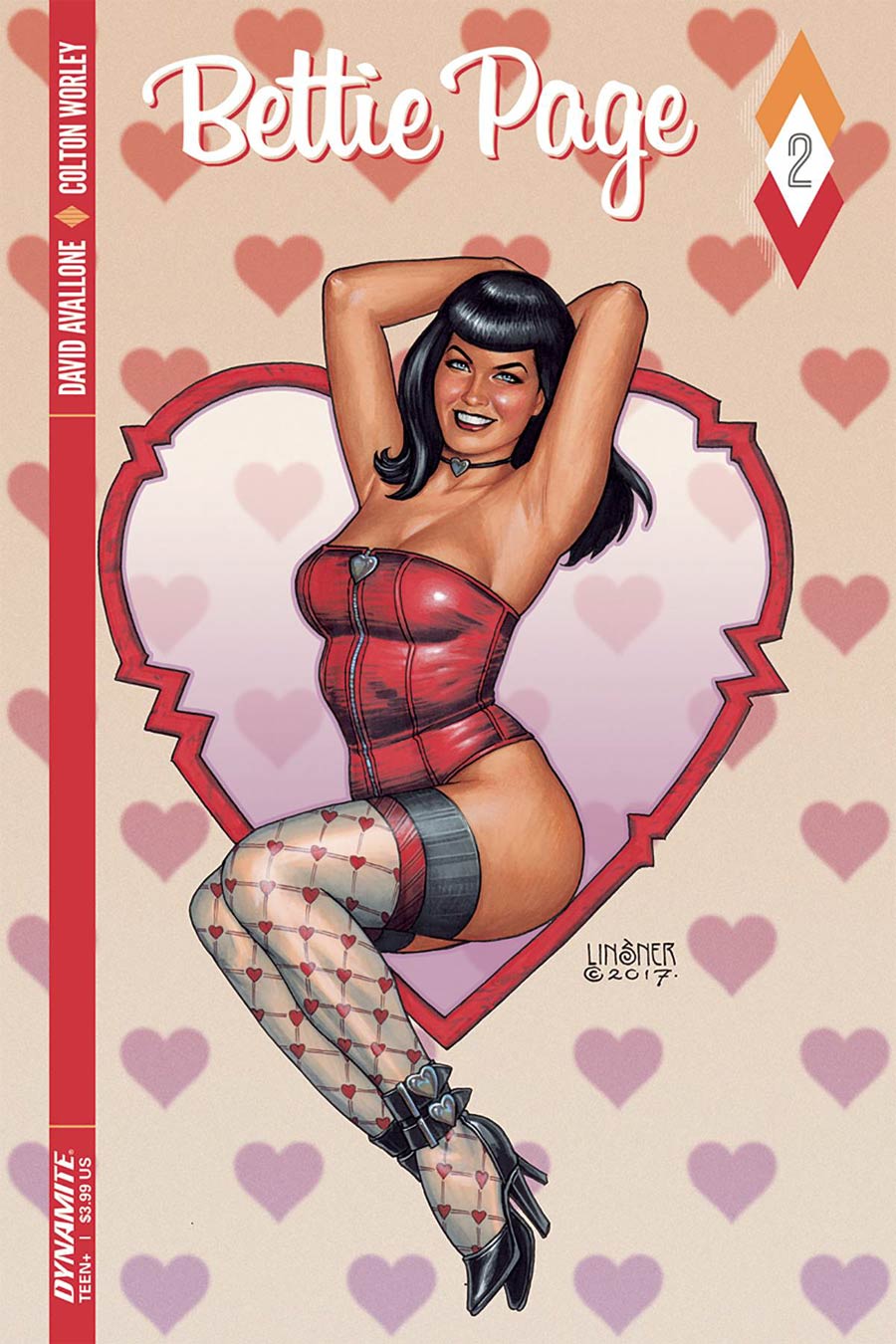 Bettie Page #2 Cover A Regular Joseph Michael Linsner Cover