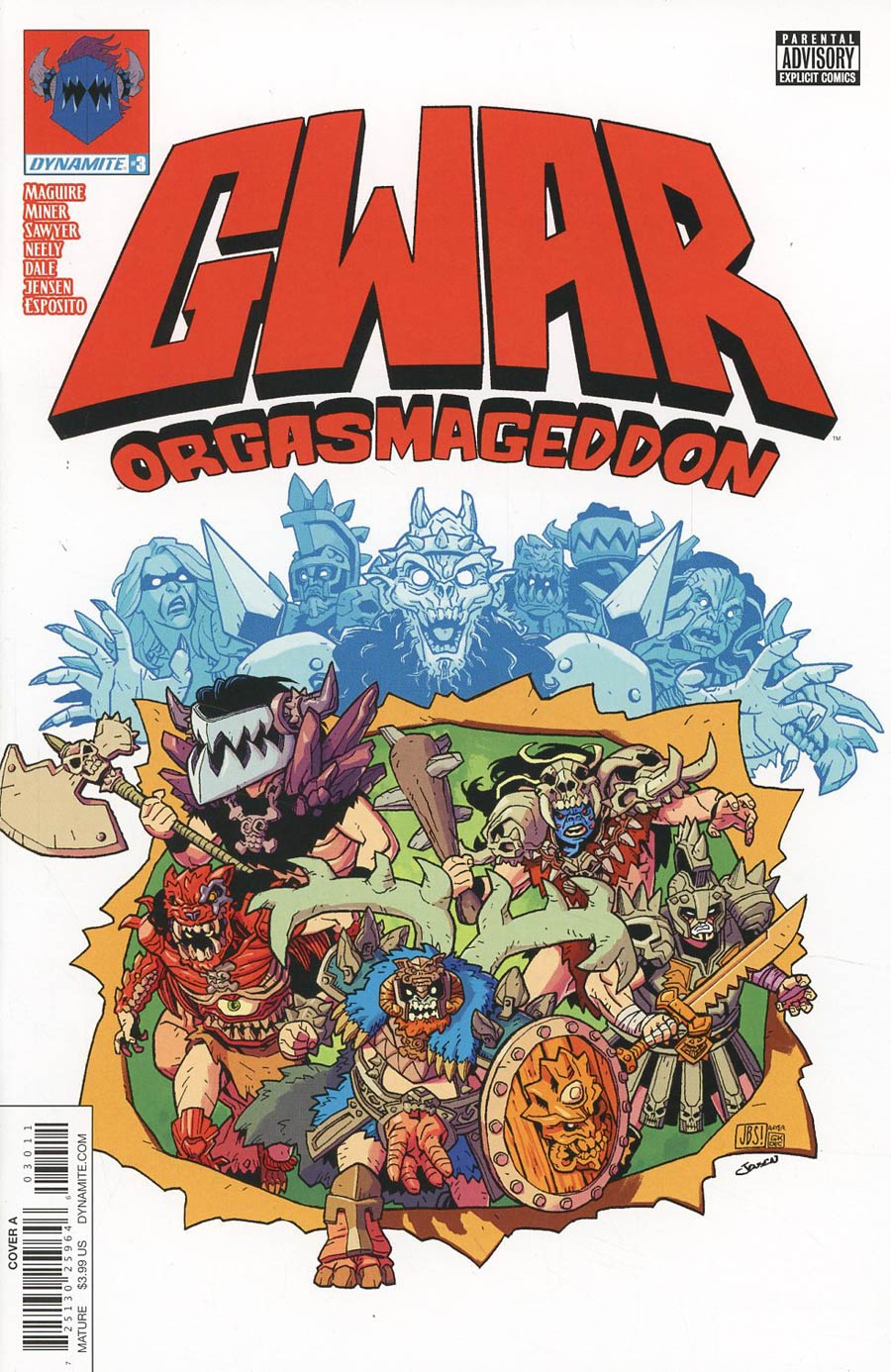 GWAR Orgasmageddon #3 Cover A Regular Jonathan Brandon Sawyer Cover