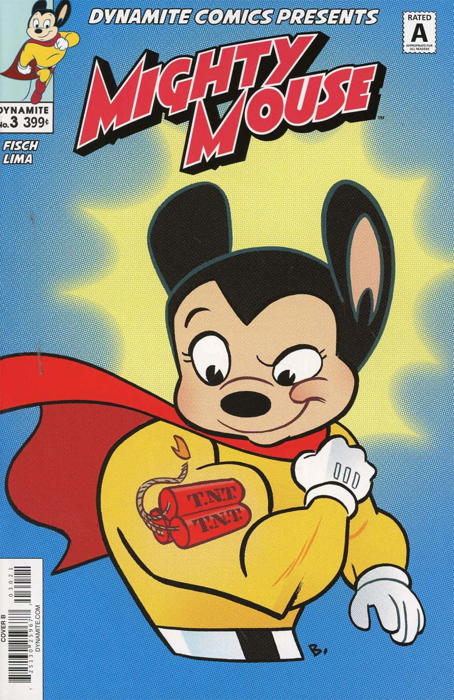 Mighty Mouse Vol 5 #3 Cover B Variant J Bone Cover