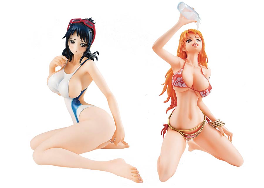 One Piece P.O.P. Bikini Beauties Nami & Tashigi Limited Edition PVC Figure Set