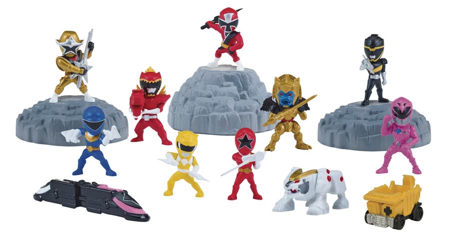 Power Rangers Capsule Figure Blind Mystery Box Display