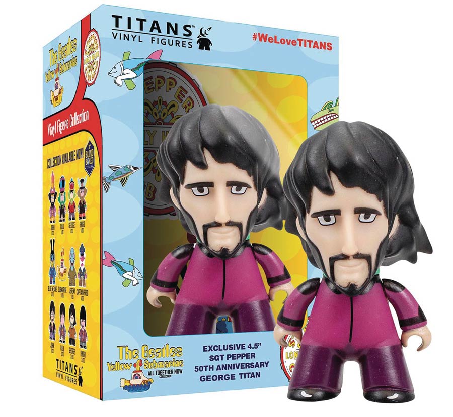 Beatles Titans Sgt Pepper Disguise George Harrison 4.5-Inch Vinyl Figure