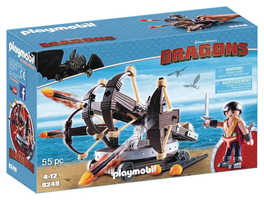 Playmobil How To Train Your Dragon Eret With 4-Shot Fire Ballista Play-Set