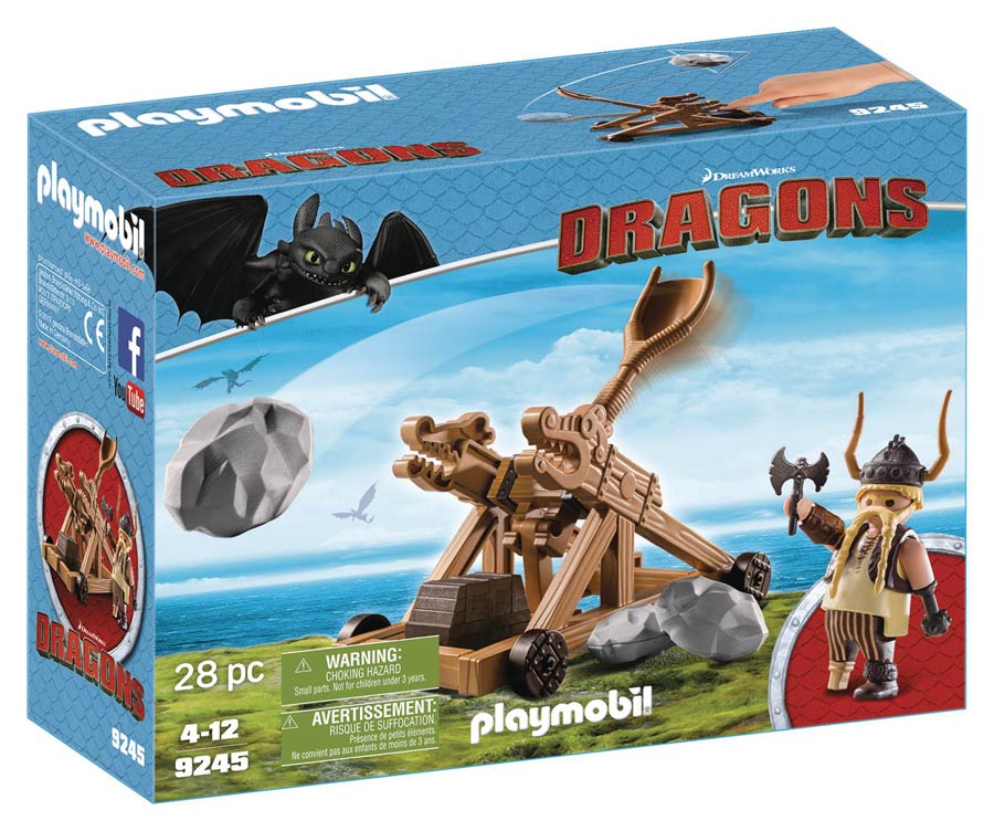 Playmobil How To Train Your Dragon Gobber With Catapult Play Set