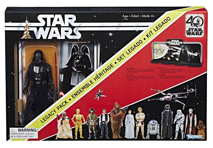 Star Wars Black 40th Anniversary Legacy 6-Inch Action Figure Set Case