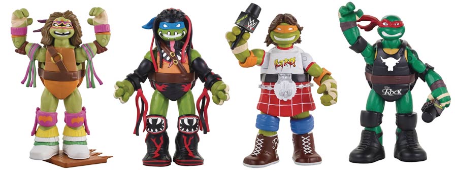 Teenage Mutant Ninja Turtles WWE Collector 6-Inch Action Figure Assortment Case