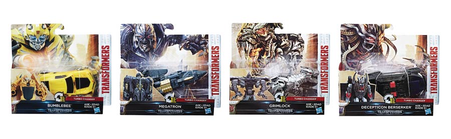 Transformers The Last Knight Turbo Changers 1-Step Action Figure Assortment Case 201702