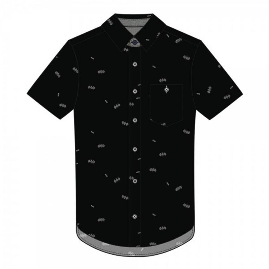 DC Batman Logo Woven Button-Up Shirt XX-Large