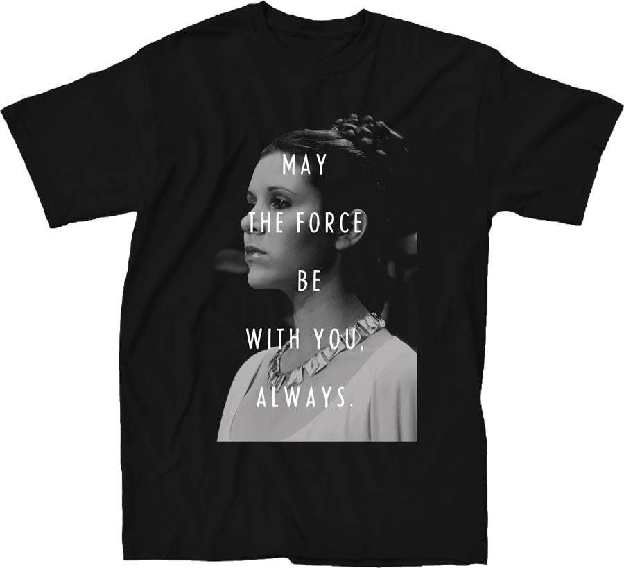 Star Wars Leia And The Force Black T-Shirt Large
