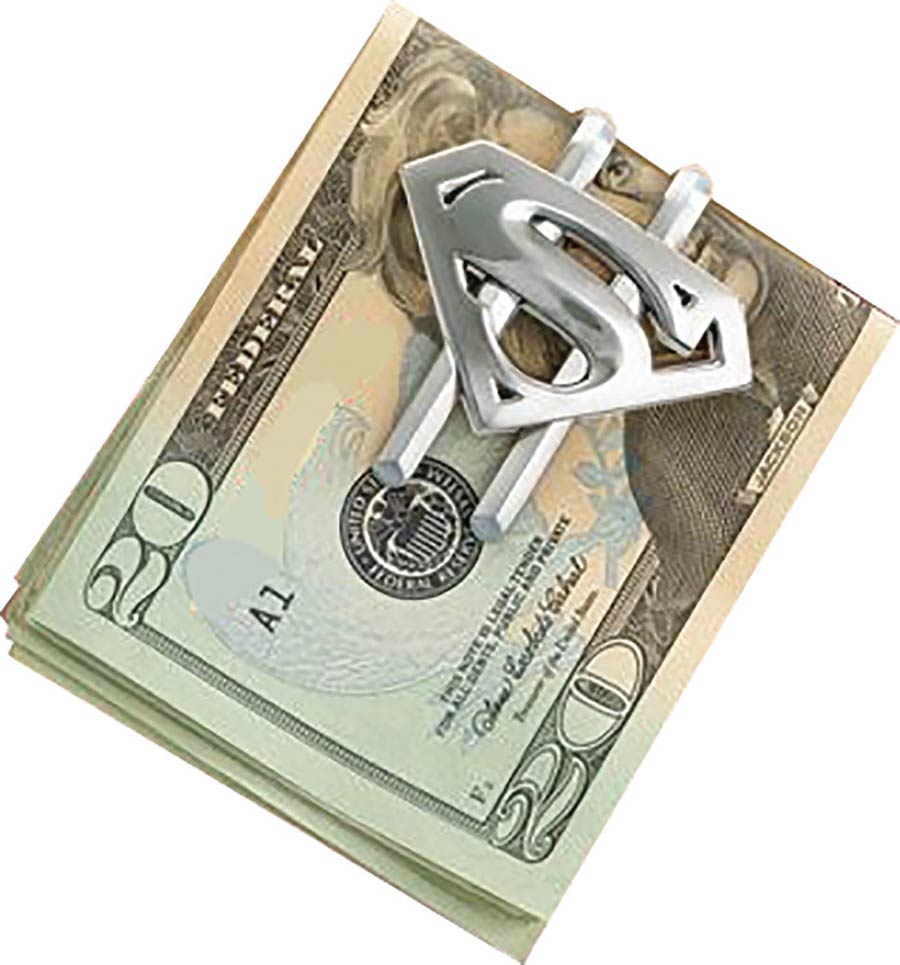 Superman Returns Shield Gunmettal Money Clip