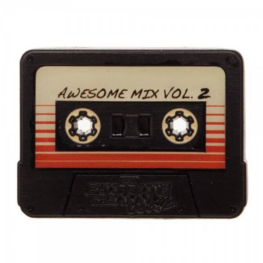 Marvels Guardians Of The Galaxy Awesome Mix Tape Cassette Lapel Pin