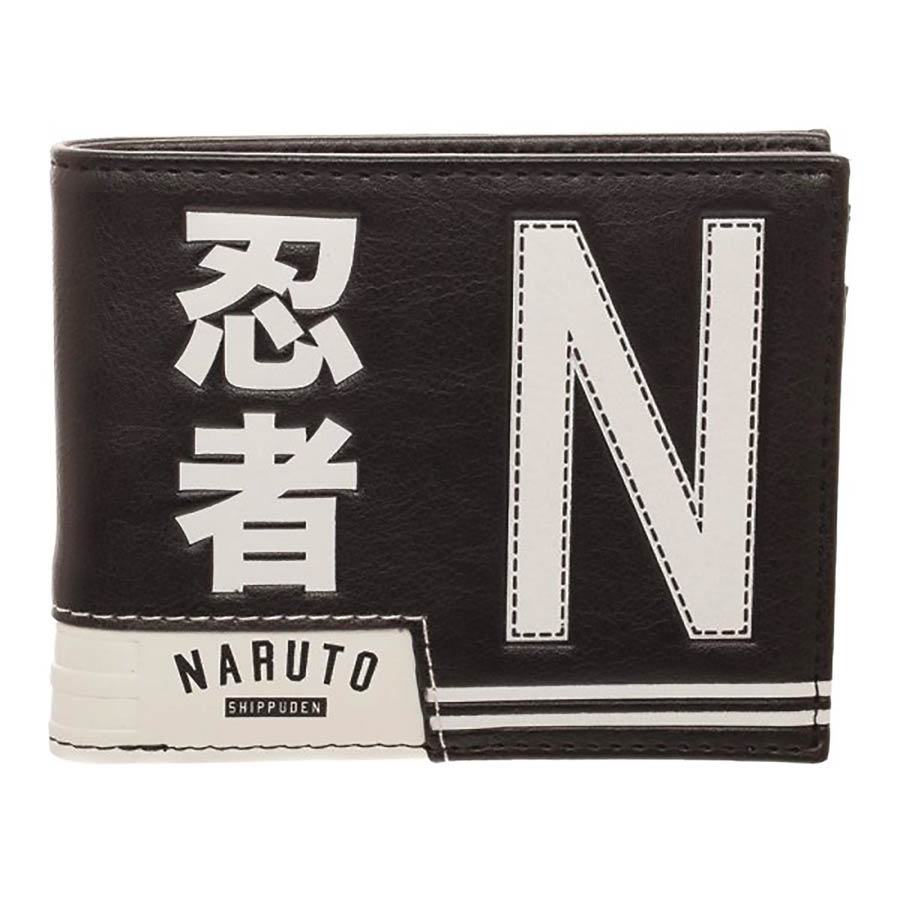 Naruto Shippuden Ninja Academy Black Bi-Fold Wallet