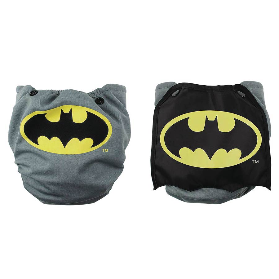 DC Heroes Snap-In-One Cloth Diaper With Cape - Batman