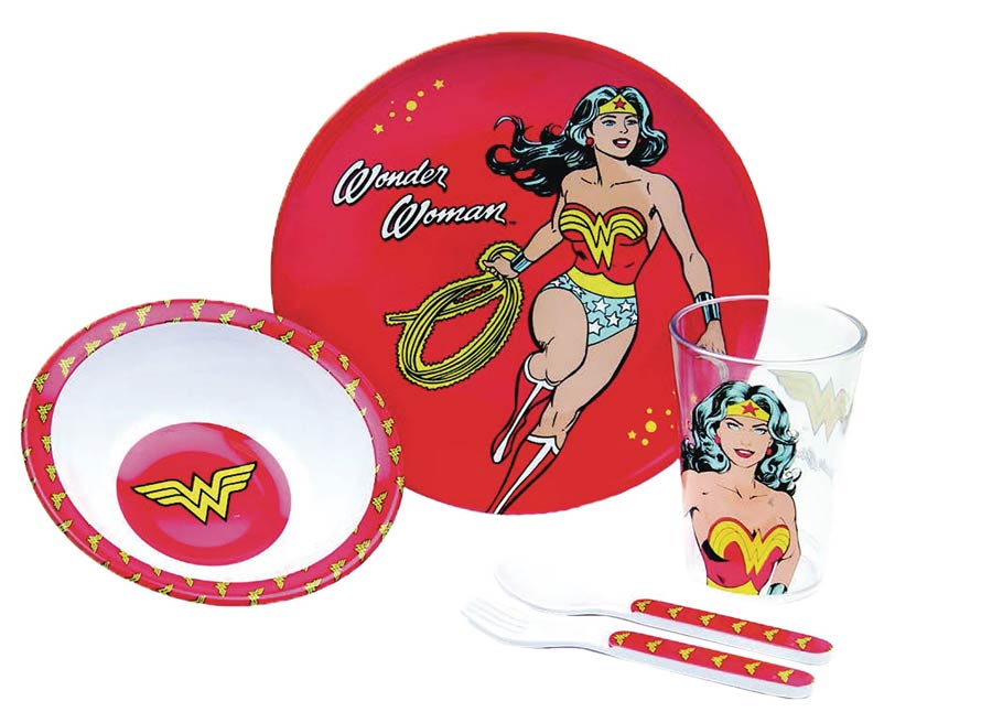DC Heroes 5-Piece Meal-Time Set - Wonder Woman