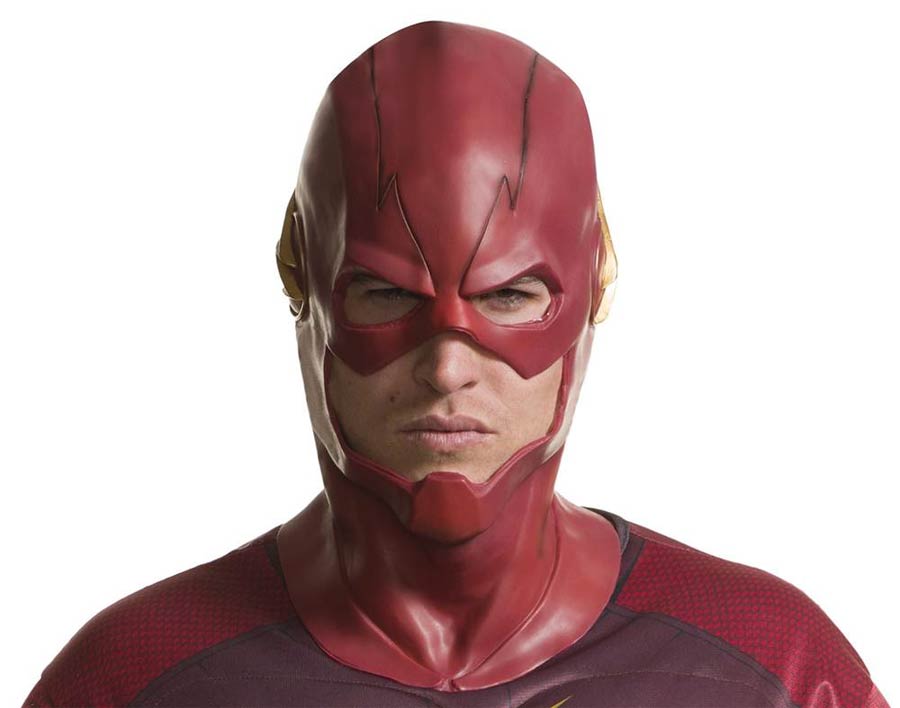 DCTV The Flash Full Overhead Adult Deluxe Latex Mask