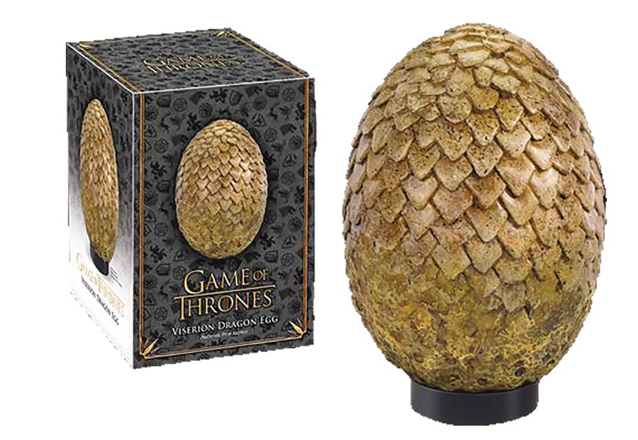 Game Of Thrones Dragon Egg Replica - Viserion (Tan)