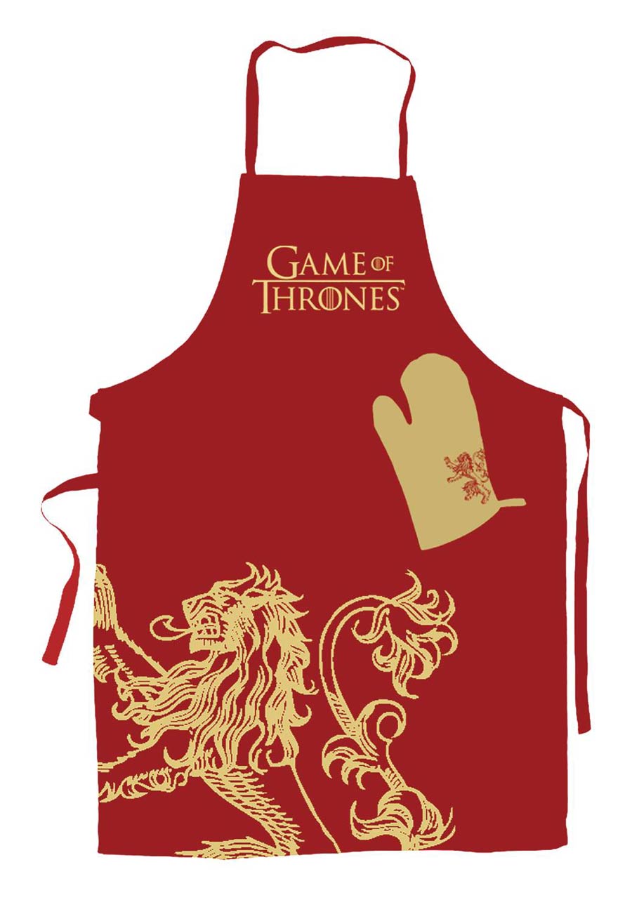 Game Of Thrones Apron And Oven Mitt Set - Lannister