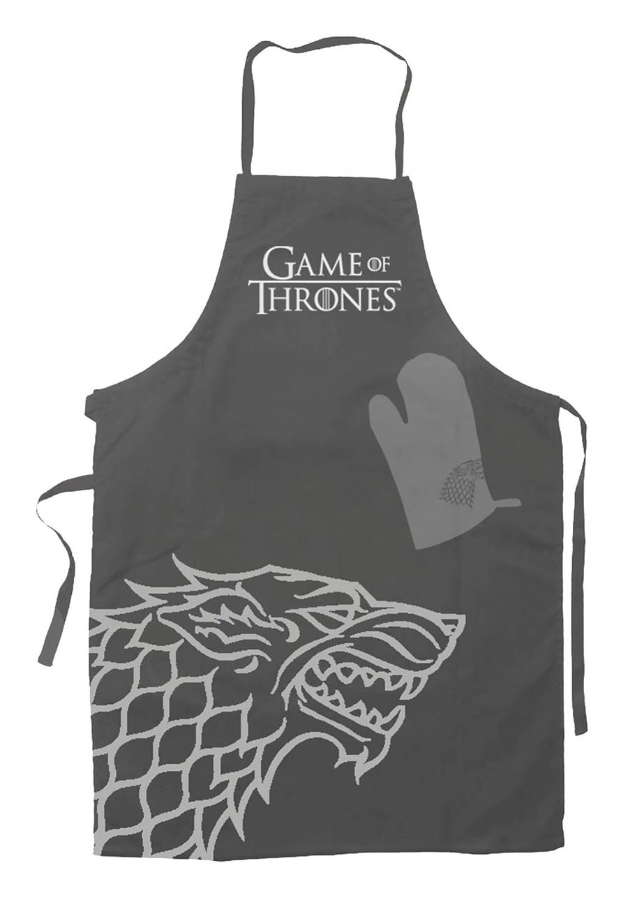 Game Of Thrones Apron And Oven Mitt Set - Stark