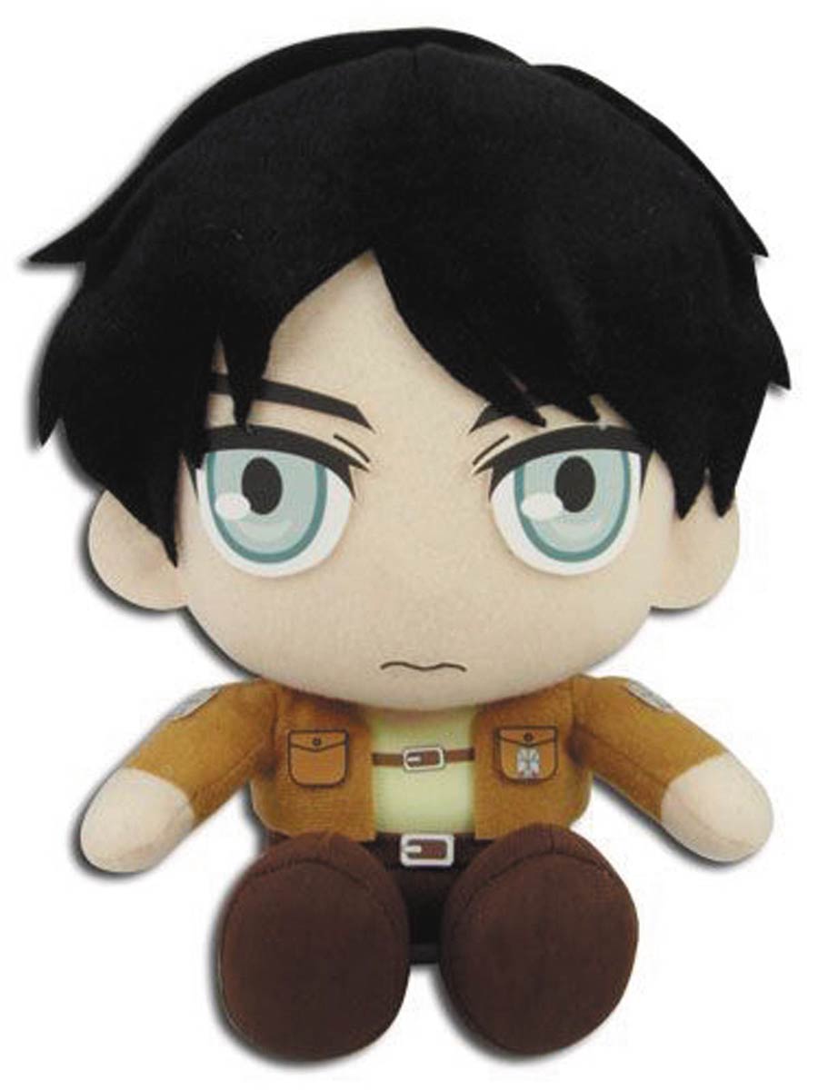 Attack On Titan Eren 8-Inch Plush - Sitting Pose