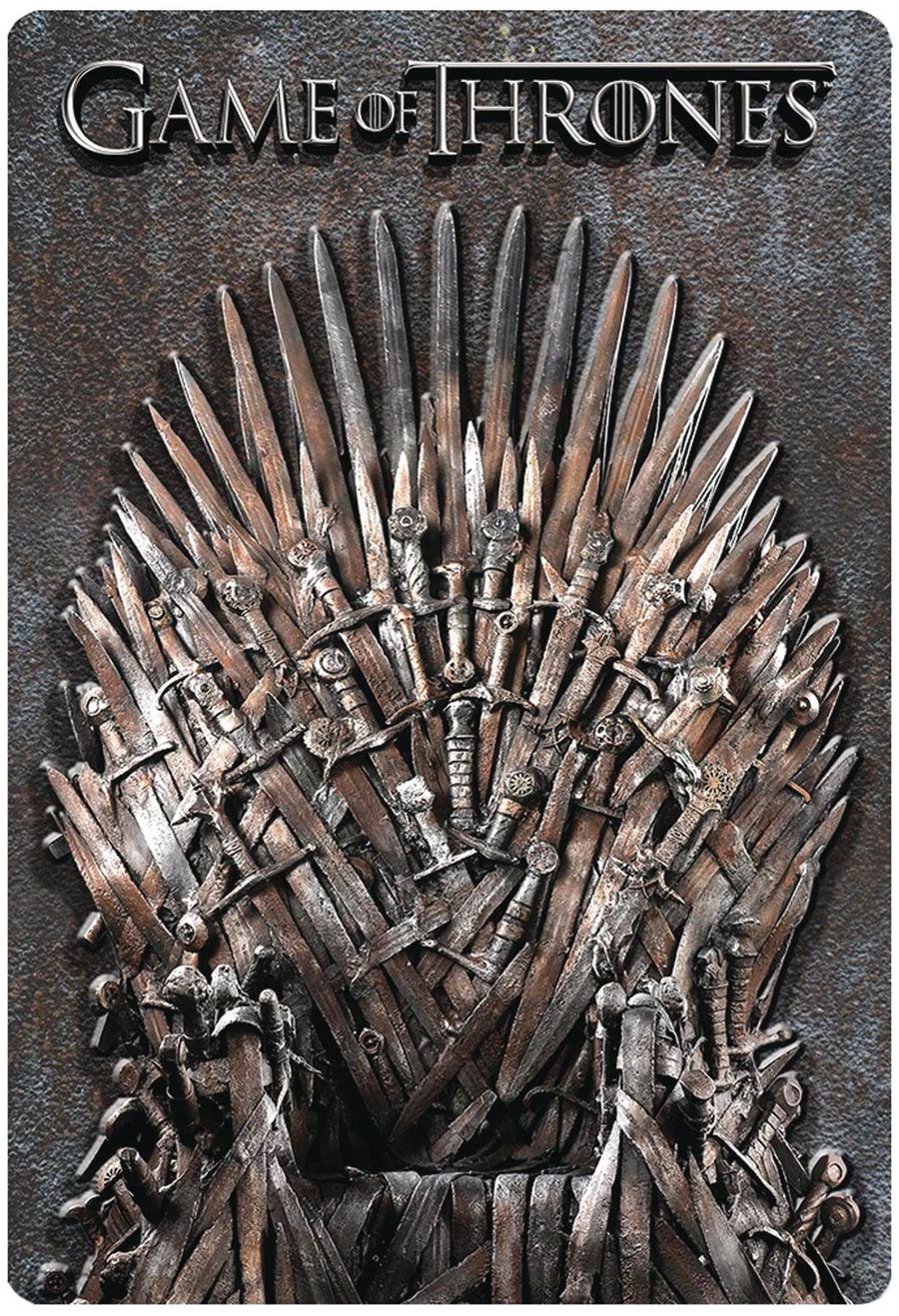 Game Of Thrones Metal Wall Decor - 3D Iron Throne