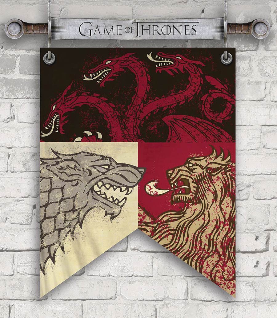 Game Of Thrones Metal Wall Decor - Swords & Banner