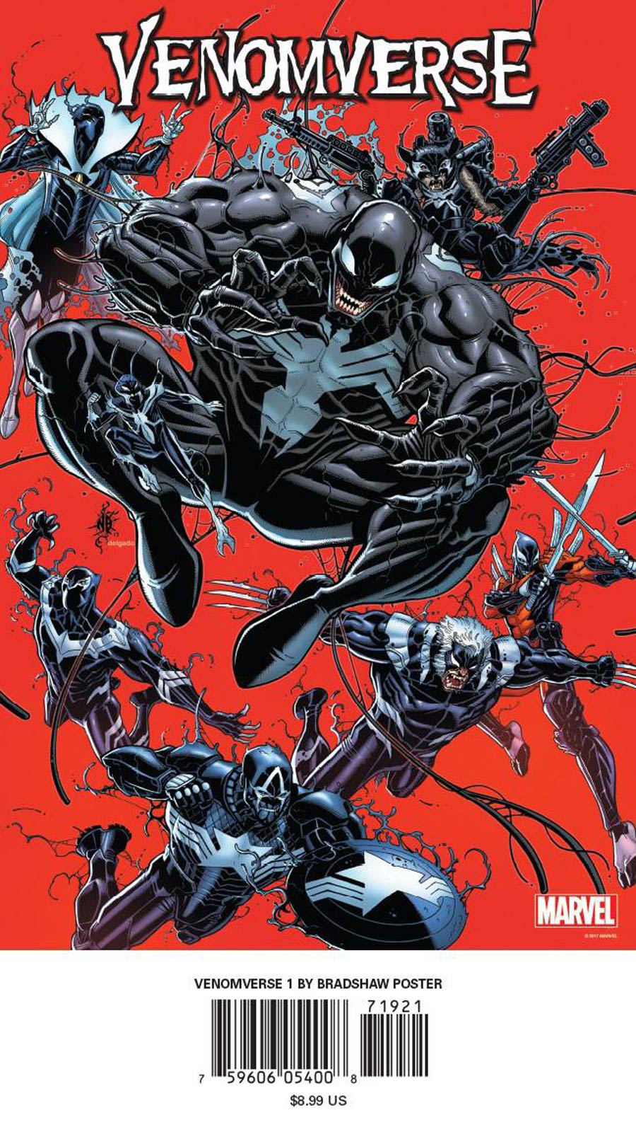 Venomverse #1 By Nick Bradshaw Poster