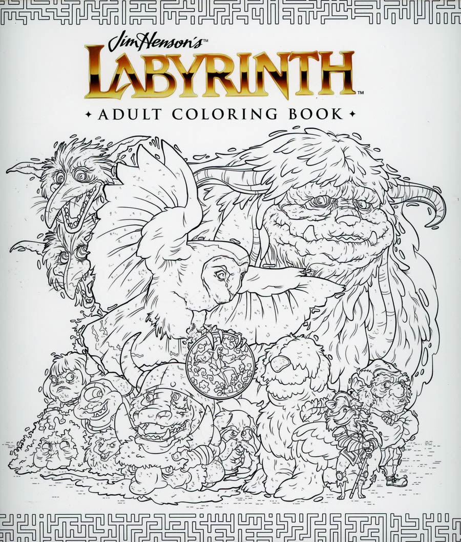 Jim Hensons Labyrinth Adult Coloring Book TP
