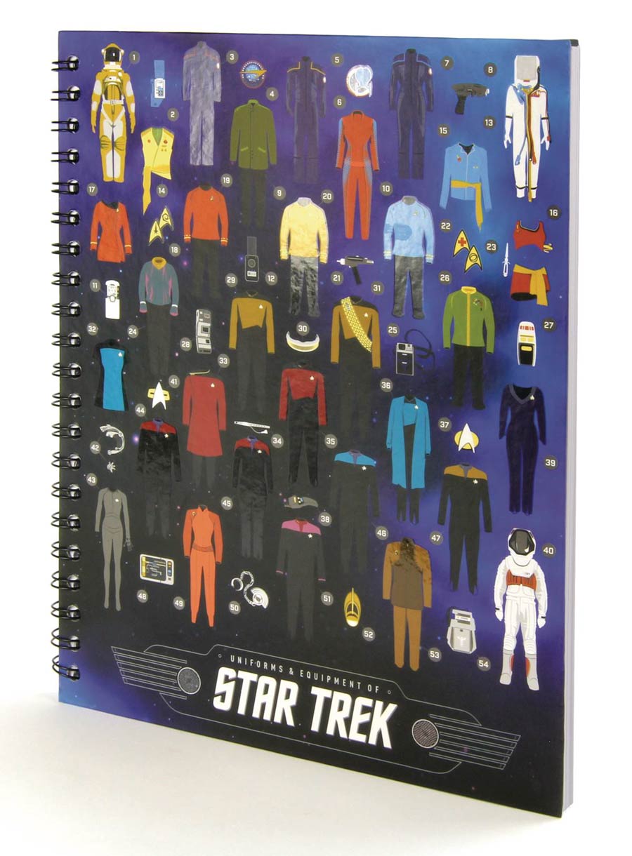 Star Trek Hardcover Notebook - Uniforms & Equipment