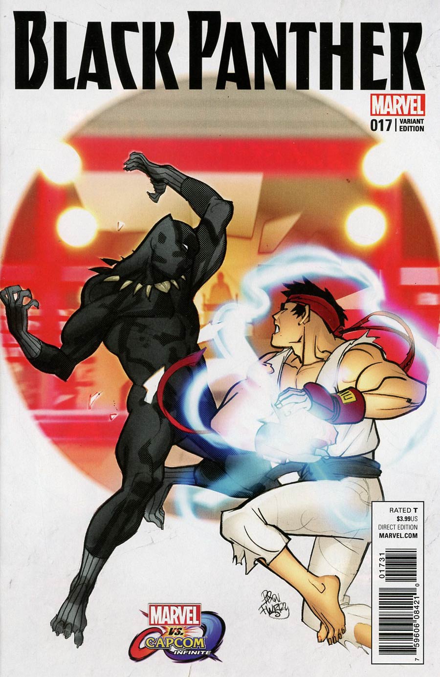 Black Panther Vol 6 #17 Cover C Variant Pasqual Ferry Marvel vs Capcom Cover