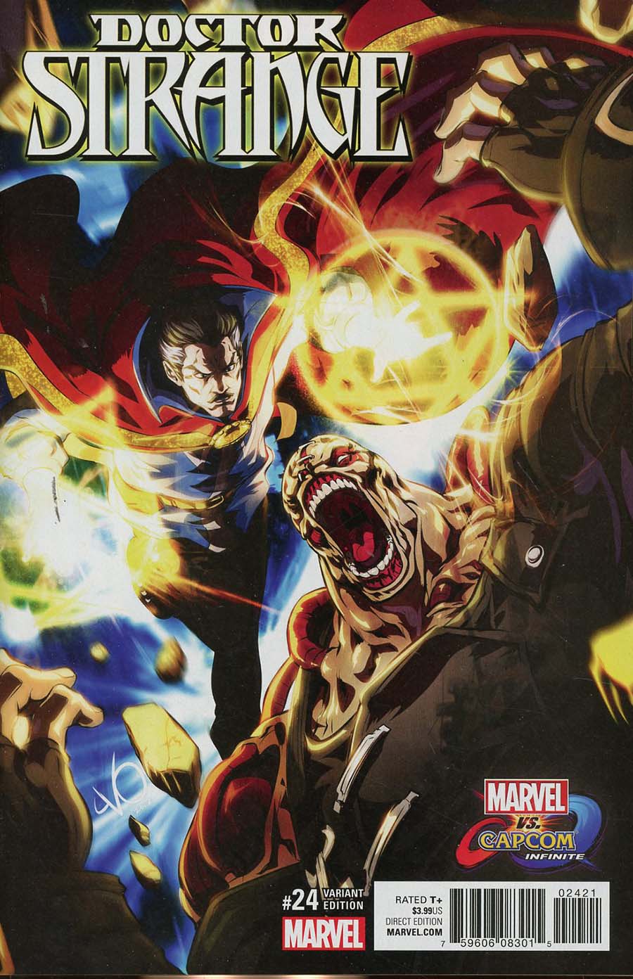Doctor Strange Vol 4 #24 Cover B Variant Long Vo Marvel vs Capcom Cover (Secret Empire Tie-In)
