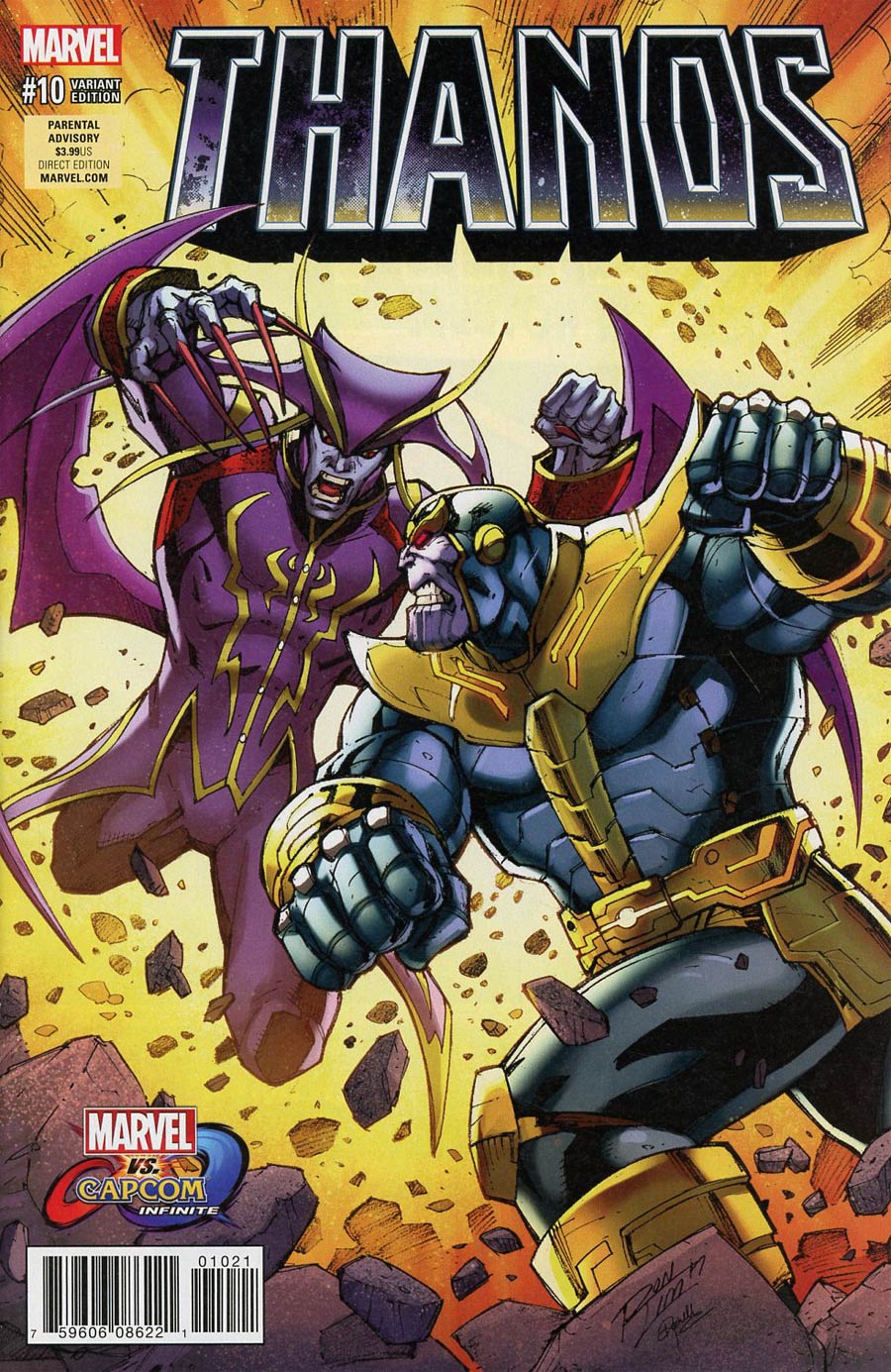Thanos Vol 2 #10 Cover B Variant Ron Lim Marvel vs Capcom Cover