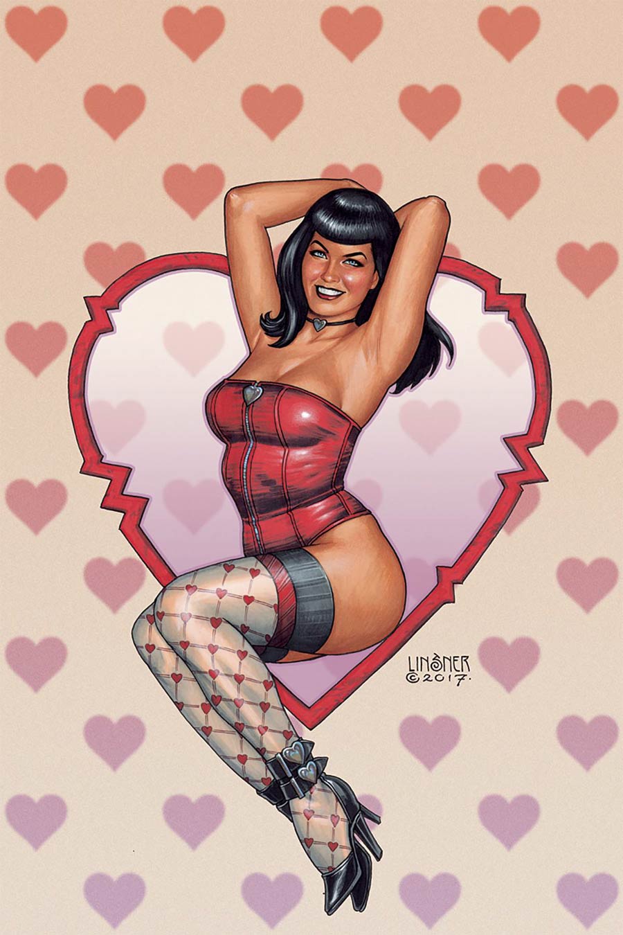 Bettie Page #2 Cover E Incentive Joseph Michael Linsner Virgin Cover