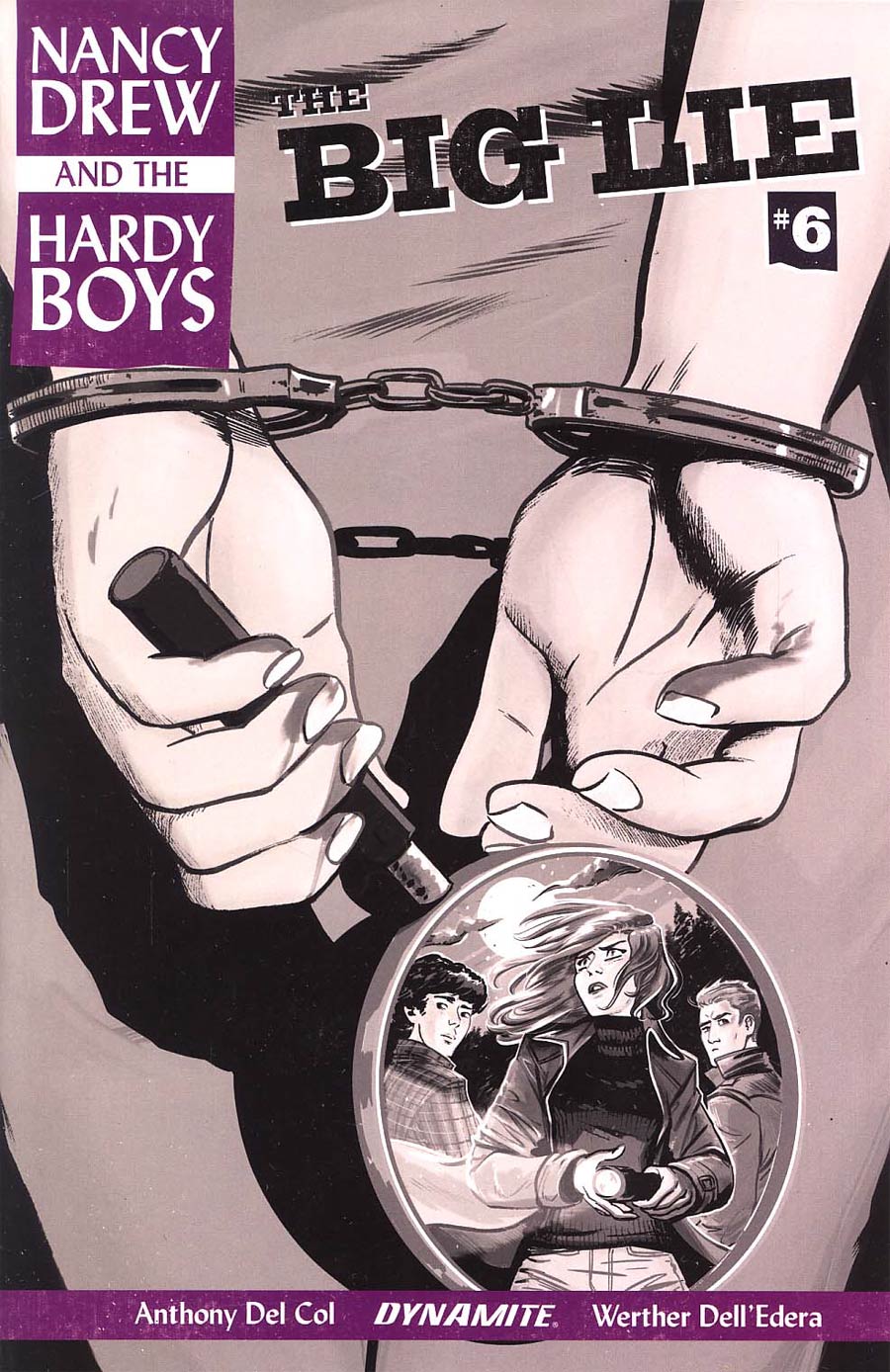 Nancy Drew And The Hardy Boys The Big Lie #6 Cover C Incentive Dave Bullock Black & White Cover
