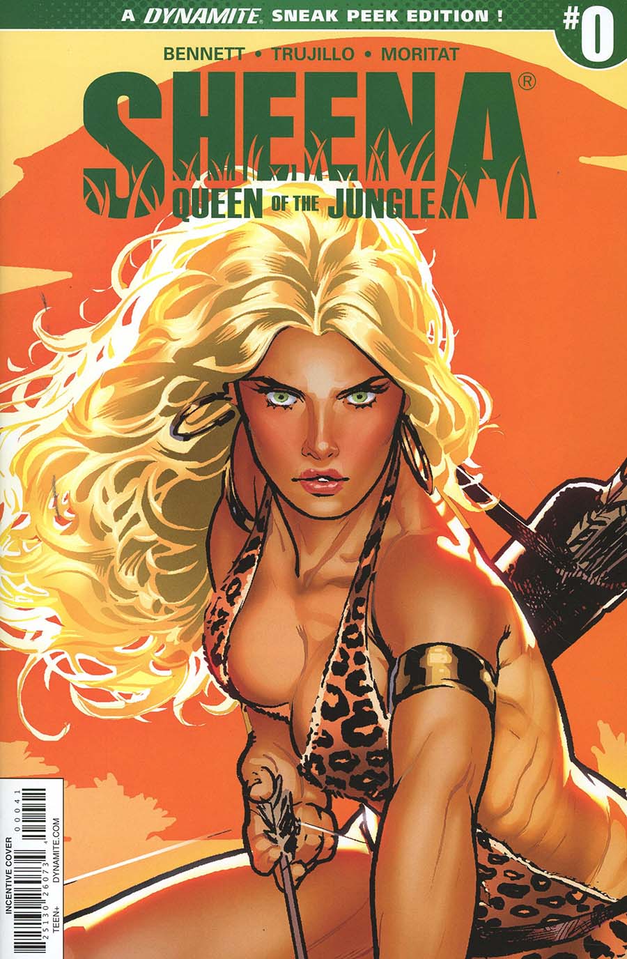 Sheena Vol 4 #0 Cover C Incentive Ryan Sook Sneak Peek Variant Cover