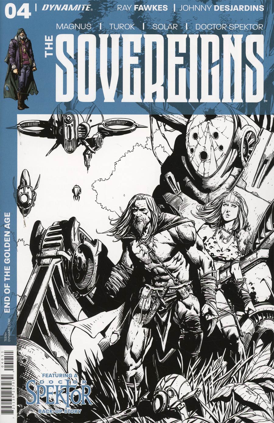 Sovereigns #4 Cover E Incentive Johnny Desjardins Black & White Cover