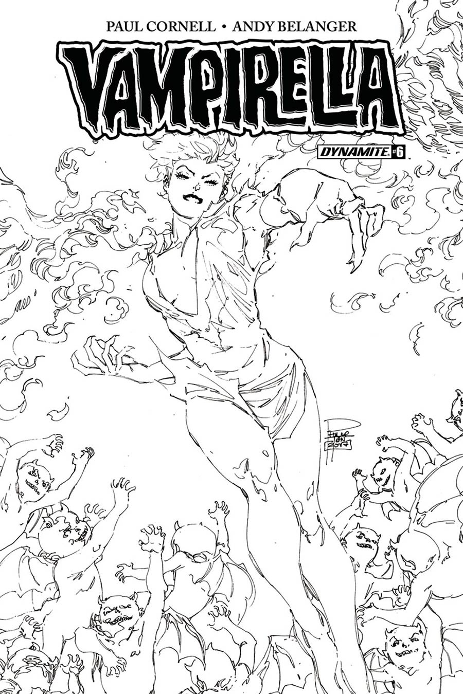 Vampirella Vol 7 #6 Cover F Incentive Philip Tan Black & White Cover