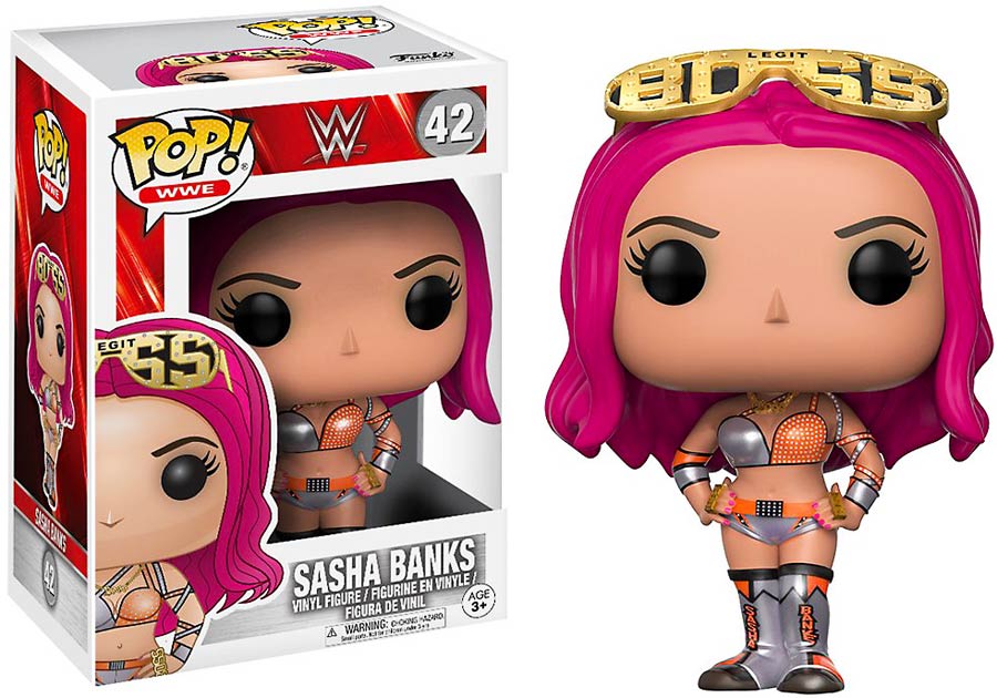 POP WWE 42 Sasha Banks Vinyl Figure