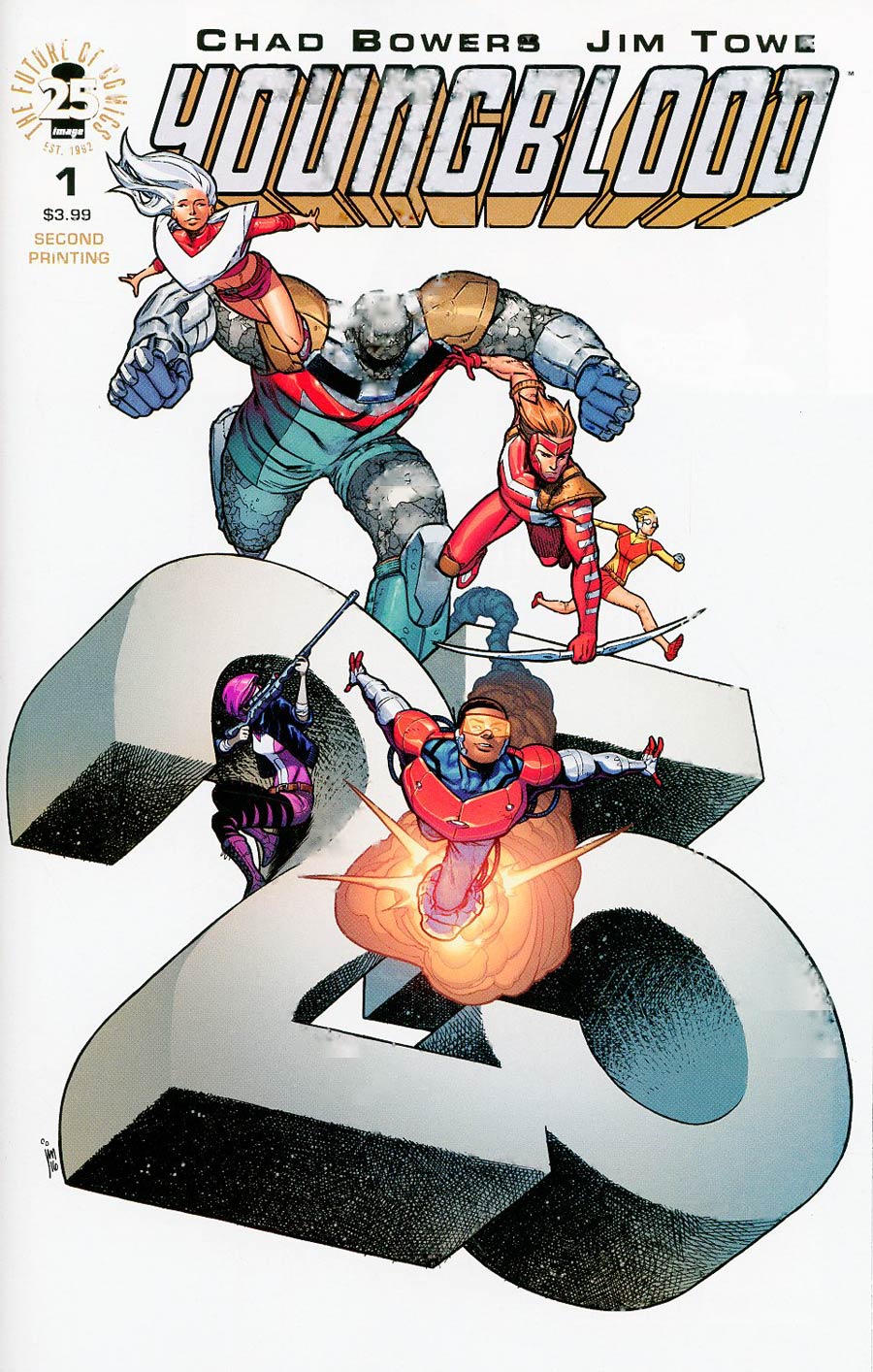 Youngblood Vol 5 #1 Cover G 2nd Ptg Jim Towe Variant Cover