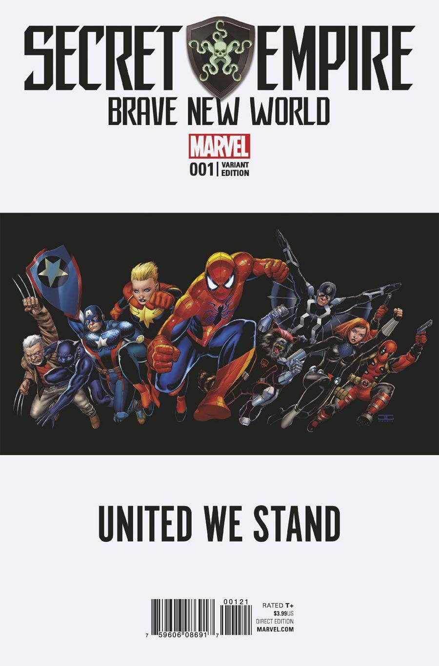 Secret Empire Brave New World #1 Cover B Incentive John Cassaday Teaser Variant Cover