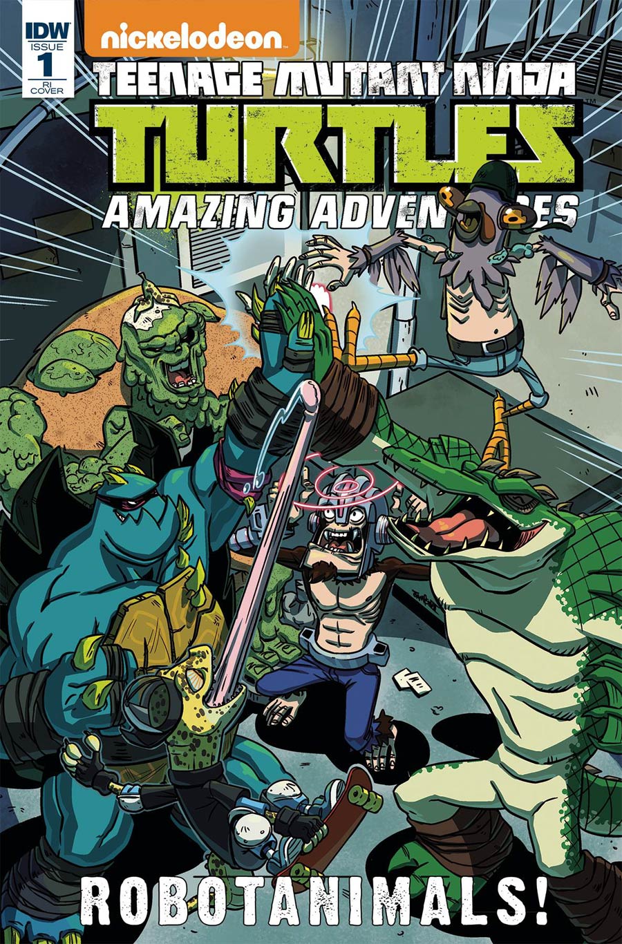 Teenage Mutant Ninja Turtles Amazing Adventures Robotanimals #1 Cover C Incentive Ryan Jampole Variant Cover